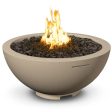 American Fyre Designs 32-Inch Round Concrete Gas Fire Bowl Online now