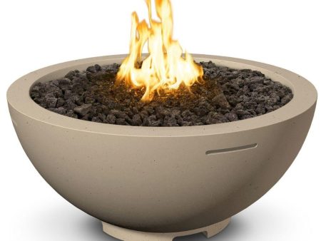 American Fyre Designs 32-Inch Round Concrete Gas Fire Bowl Online now