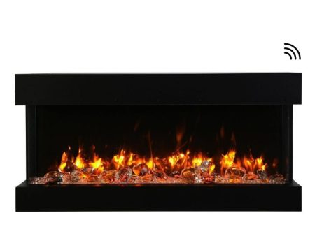 Amantii TRU-VIEW Slim Indoor Outdoor 3-Sided Smart Electric Fireplace Online