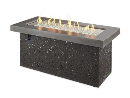 The Outdoor GreatRoom Company Key Largo Linear Gas Fire Pit Table Discount