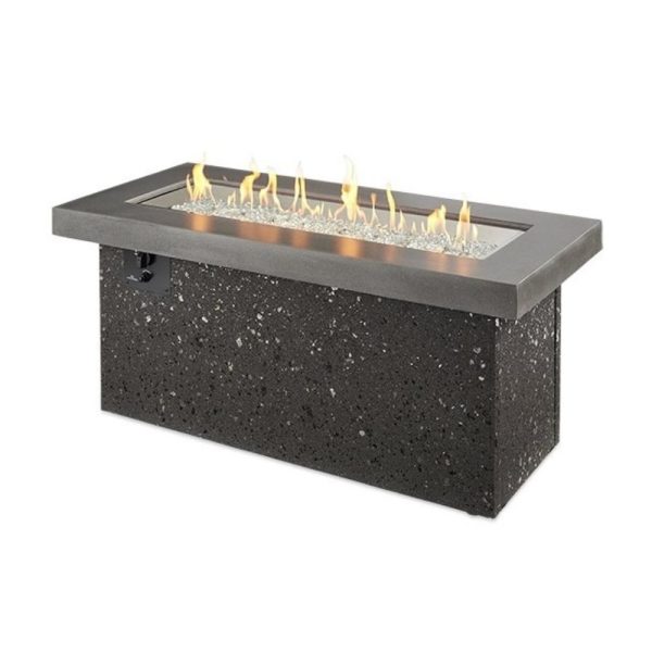 The Outdoor GreatRoom Company Key Largo Linear Gas Fire Pit Table Discount