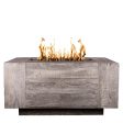 Top Fires Catalina Rectangular GFRC Gas Fire Pit - Match Lit Online