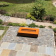 Top Fires Coronado 15-Inch Tall Rectangular Corten Steel Gas Fire Pit - Match Lit Hot on Sale