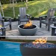 HPC 35-Inch Aluminum Gas Fire Bowl with Match Lit Ignition Fashion