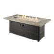 The Outdoor GreatRoom Company Cedar Ridge 61-Inch Linear Gas Fire Pit Table (CR-1242-K) Online Hot Sale