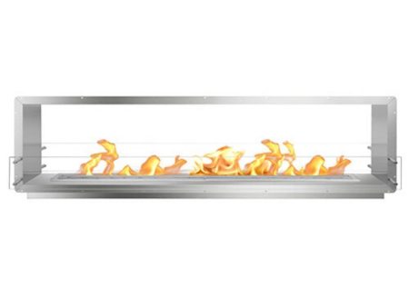 The Bio Flame 96-Inch Smart Firebox DS - See-Though Ethanol Fireplace Supply