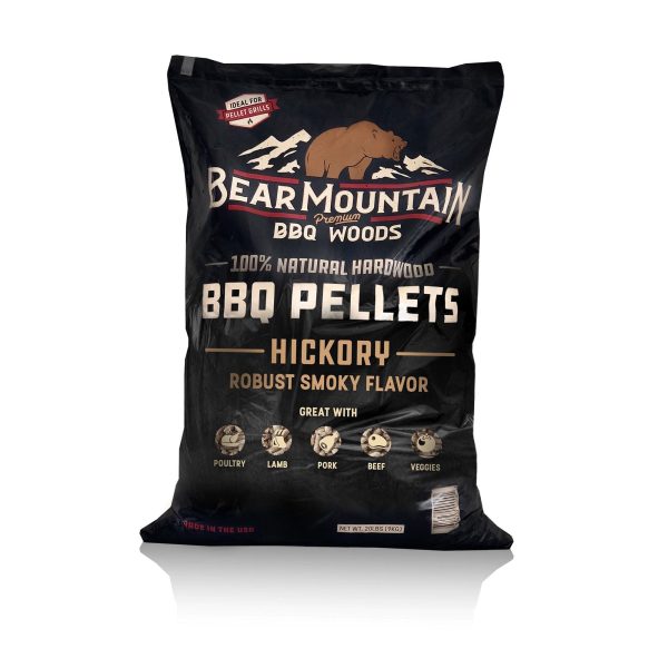 Bear Mountain BBQ All-Natural Hardwood Hickory Smoker Pellets, 20 Lb (4 Pack) Fashion