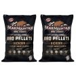 Bear Mountain BBQ All-Natural Hardwood Hickory Smoker Pellets, 20 Lb (2 Pack) Supply