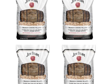 Ol  Hick Cooking Pellets Jim Beam Bourbon Barrel BBQ Grilling Pellets (4 Pack) Supply