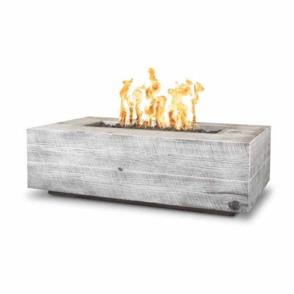 Top Fires Coronado Rectangular GFRC Gas Fire Pit - Match Lit on Sale