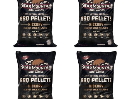 Bear Mountain BBQ All-Natural Hardwood Hickory Smoker Pellets, 40 Lb (4 Pack) Cheap