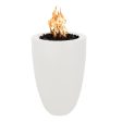 Top Fires Castillo 22-Inch Pillar GFRC Gas Fire Pit - Match Lit Discount