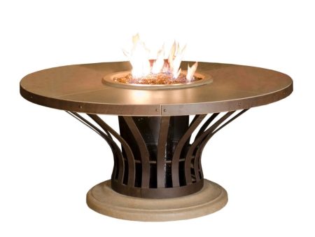 American Fyre Designs Fiesta 54-Inch Round Gas Fire Pit Table Sale