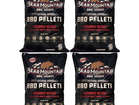 Bear Mountain BBQ All-Natural Hardwood Gourmet Smoker Pellets, 40 lbs (4 Pack) For Cheap