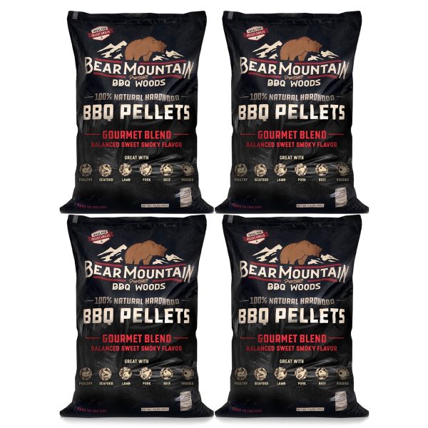 Bear Mountain BBQ All-Natural Hardwood Gourmet Smoker Pellets, 40 lbs (4 Pack) For Cheap