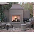 American Fyre Designs Grand Phoenix 113-Inch Freestanding Outdoor Gas Fireplace Online Hot Sale