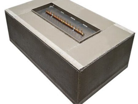 Warming Trends Ready to Finish Rectangular Gas Fire Pit, Sizes: 48  - 72  Long Online Hot Sale