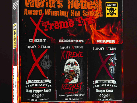 WORLDS HOTTEST XTREME TRIO HOT SAUCE VARIETY PACK Cheap