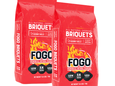 FOGO Briquets (2 bags of 15.4lbs) Sale