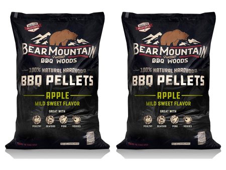 Bear Mountain BBQ All Natural Hardwood Apple Smoker Pellets, 40 Pounds (2 Pack) Cheap