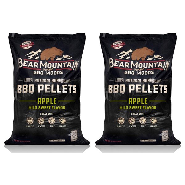 Bear Mountain BBQ All Natural Hardwood Apple Smoker Pellets, 40 Pounds (2 Pack) Cheap