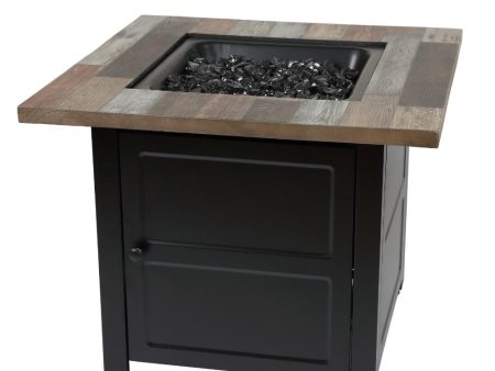 Endless Summer Cayden 30-Inch Square LP Fire Pit Table (GAD15298ES) Sale