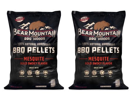 Bear Mountain BBQ Premium All Natural Hardwood Mesquite Smoker Pellets (2 Pack) For Cheap