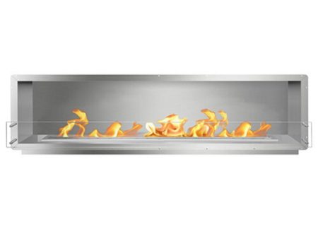 The Bio Flame 96-Inch Smart Firebox SS - Built-in Ethanol Fireplace Hot on Sale