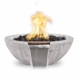 Top Fires Sedona 27-Inch Wood Grain GFRC Gas Fire and Water Bowl - Electronic on Sale