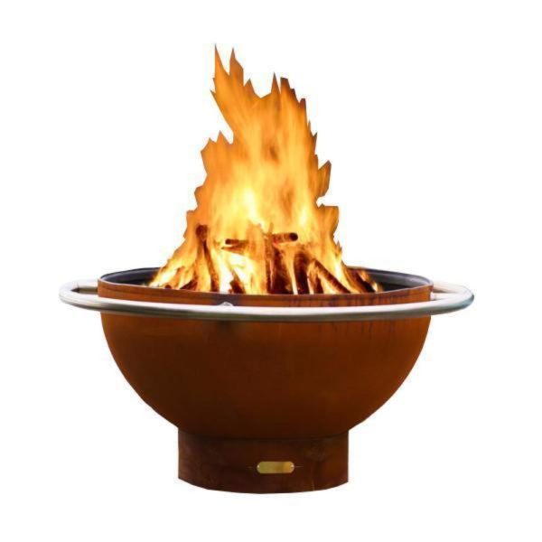 Fire Pit Art Bella Luna 48-Inch Handcrafted Carbon Steel Fire Pit (BL) Online Hot Sale