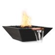 Top Fires Maya 36-Inch Square Concrete Gas Fire and Water Bowl - Electronic (OPT-36SFWE) Cheap