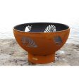 Fire Pit Art Beachcomber 36-Inch Handcrafted Carbon Steel Fire Pit (BEACH) Online Hot Sale