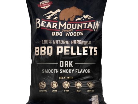 Bear Mountain BBQ Premium All-Natural Hardwood Oak BBQ Smoker Pellets, 20 lbs Online Sale