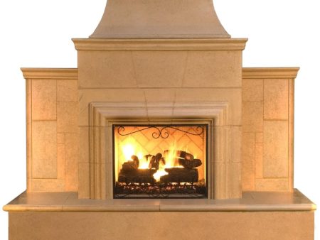 American Fyre Designs Grand Cordova 110-Inch Freestanding Outdoor Gas Fireplace Supply