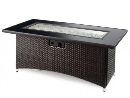 The Outdoor GreatRoom Company Balsam Montego 59-Inch Linear Gas Fire Pit Table (MG-1242-BLSM-K) For Discount