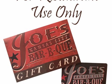 Joe s Kansas City Bar-B-Que Gift Card For Discount