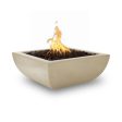 Top Fires Avalon 36-Inch Square Concrete Gas Fire Bowl - Match Lit Hot on Sale