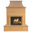 American Fyre Designs Cordova 76-Inch Freestanding Outdoor Gas Fireplace Supply