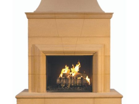 American Fyre Designs Cordova 76-Inch Freestanding Outdoor Gas Fireplace Supply