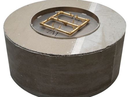 Warming Trends Ready to Finish Round Gas Fire Pit, Sizes: 42  - 72  Wide For Discount