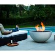 Solus Hemi 36-Inch Round Ultra High Performance Concrete Gas Fire Pit For Cheap