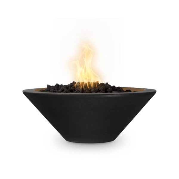 Top Fires Cazo 24-Inch Round Concrete Gas Fire Bowl - Electronic (OPT-24RFOE) For Sale