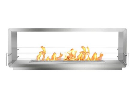 The Bio Flame 72-Inch Smart Firebox DS -See-Through Ethanol Fireplace Online Hot Sale