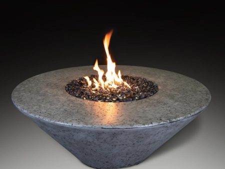 Athena Olympus 44-Inch Round Concrete Gas Fire Pit Table Online now