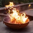 Fire Pit Art Emperor 37-Inch Handcrafted Carbon Steel Fire Pit (EMP) on Sale