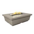 American Fyre Designs Contempo 52-Inch Concrete Rectangular LP Fire Pit Table on Sale