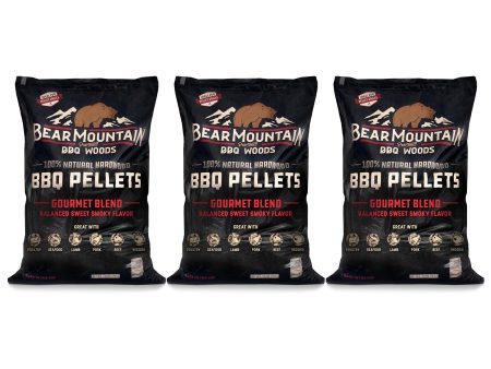 Bear Mountain BBQ All-Natural Hardwood Gourmet Smoker Pellets, 40 lbs (3 Pack) Sale