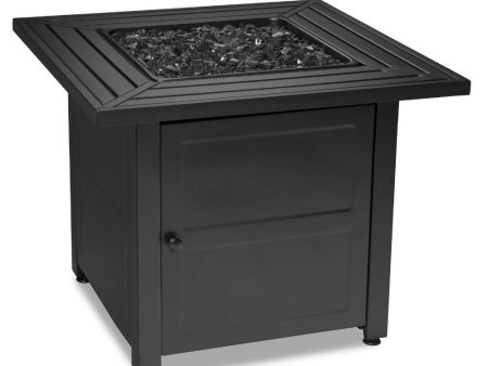 Endless Summer 30-Inch Square Steel LP Fire Pit Table (GAD1423M) Online Sale