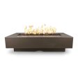 Top Fires Del Mar 60-Inch Rectangular GFRC Gas Fire Pit - Match Lit Sale