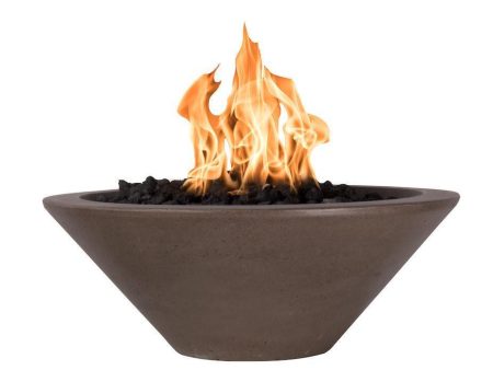 Top Fires Cazo 24-Inch Round Concrete Gas Fire Bowl - Match Lit (OPT-24RFO) Online